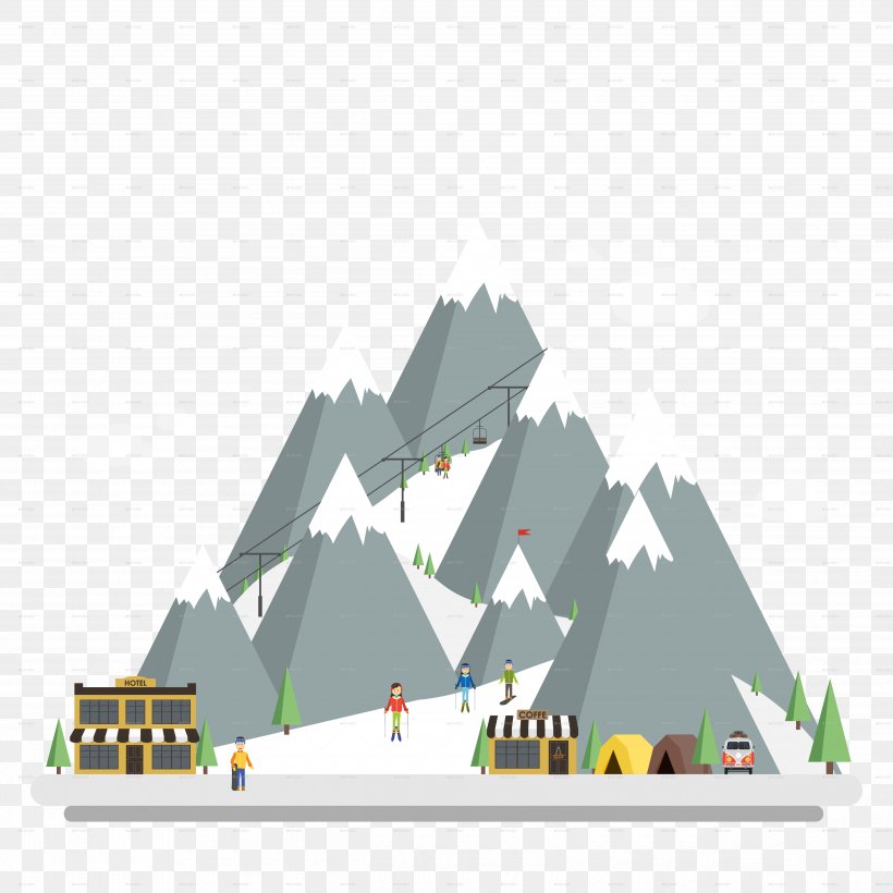 Ski Resort Skiing Winter Image, PNG, 5000x5000px, Ski Resort, Elevation, Hotel, Mountain, Pyramid Download Free