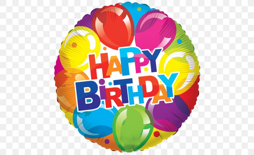 Birthday Balloons Toy Balloon Happy Birthday, PNG, 500x500px, Balloon, Berakhah, Birth, Birthday, Birthday Balloons Download Free