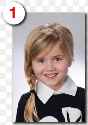 Hair - Blond Child Actor Hair Coloring Bangs Bob Cut PNG