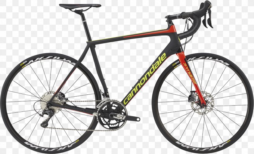 Cannondale Synapse Carbon Disc 105 (2017) Cannondale Bicycle Corporation Cycling Ultegra, PNG, 1104x673px, Bicycle, Bicycle Accessory, Bicycle Drivetrain Part, Bicycle Fork, Bicycle Frame Download Free