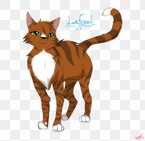 Cute Illustration Design - Cat Warriors Leafpool Oakheart PNG