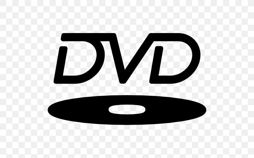 DVD-Video Logo, PNG, 512x512px, Dvd, Area, Black And White, Brand, Compact Disc Download Free