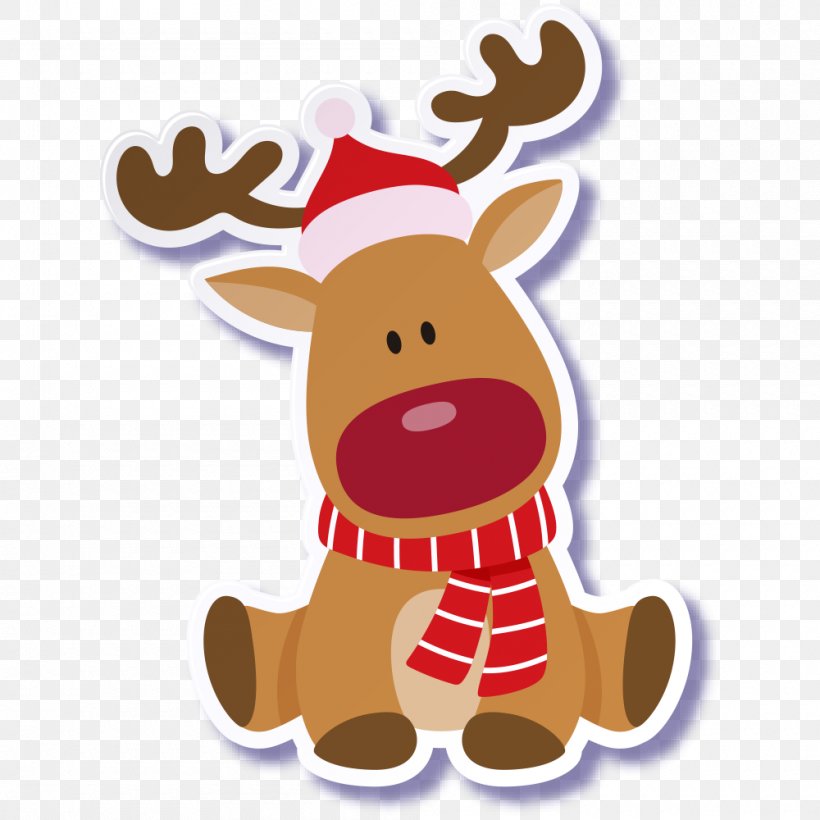 Rudolph Reindeer Santa Claus Christmas, PNG, 1000x1000px, Rudolph, Christmas, Christmas Decoration, Christmas Ornament, Christmas Tree Download Free