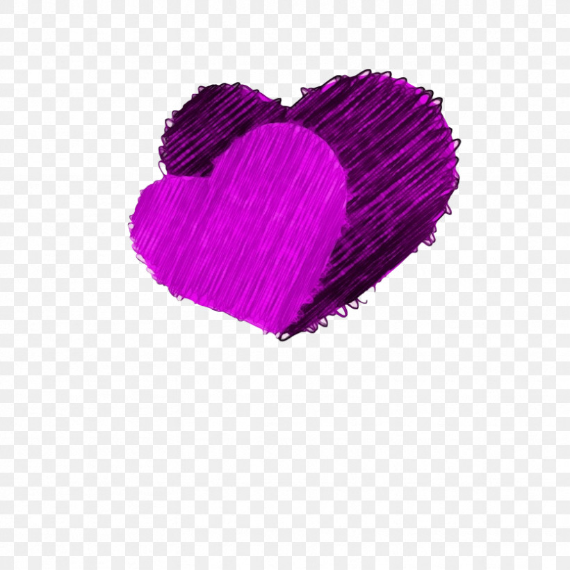 Violet Purple Heart Pink Magenta, PNG, 833x833px, Watercolor, Heart, Magenta, Paint, Pink Download Free