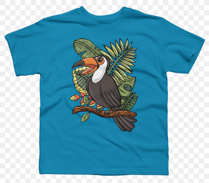 T-shirt Toucan Bird Beak Piciformes, PNG, 1800x1575px, Tshirt, Beak, Bird, Blue, Bluza Download Free