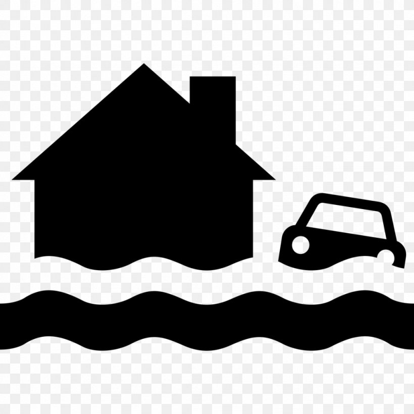 Flood Risk Assessment Flash Flood Hurricane Harvey Flooding Flood Insurance, PNG, 1024x1024px, Flood, American Red Cross, Area, Black, Black And White Download Free