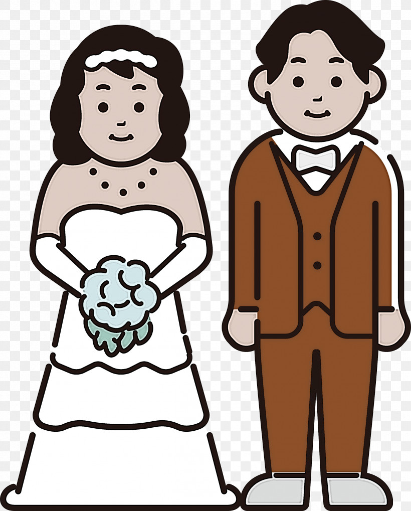 Wedding Bride, PNG, 2412x3000px, Wedding, Behavior, Bride, Cartoon, Happiness Download Free