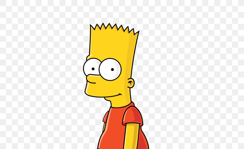 Bart Simpson Homer Simpson Milhouse Van Houten Marge Simpson Lisa Simpson, PNG, 500x500px, Bart Simpson, Area, Artwork, Beak, Cartoon Download Free