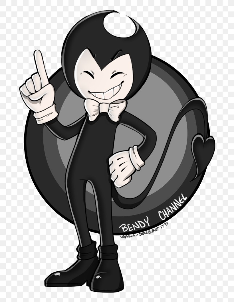 Bendy And The Ink Machine Drawing Fan Art Demon, PNG, 733x1055px, 2017, Bendy And The Ink Machine, Angel, Art, Black Download Free