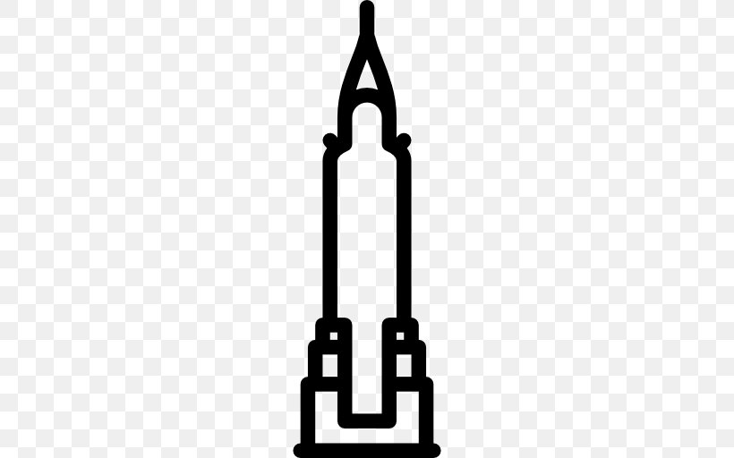 Chrysler Building Monument Landmark, PNG, 512x512px, Chrysler Building, Apartment, Black And White, Building, Landmark Download Free