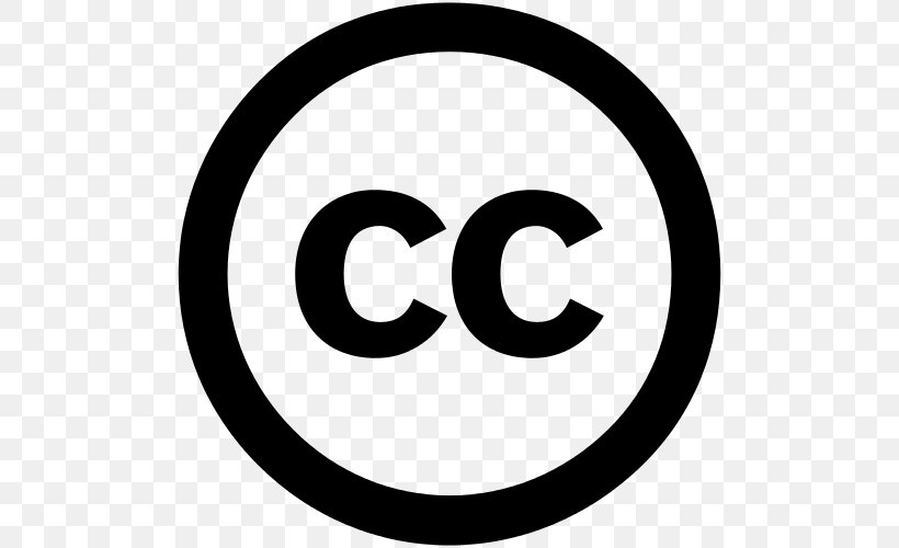 Creative Commons License Copyright Attribution, PNG, 500x500px, Creative Commons, Area, Attribution, Black And White, Brand Download Free