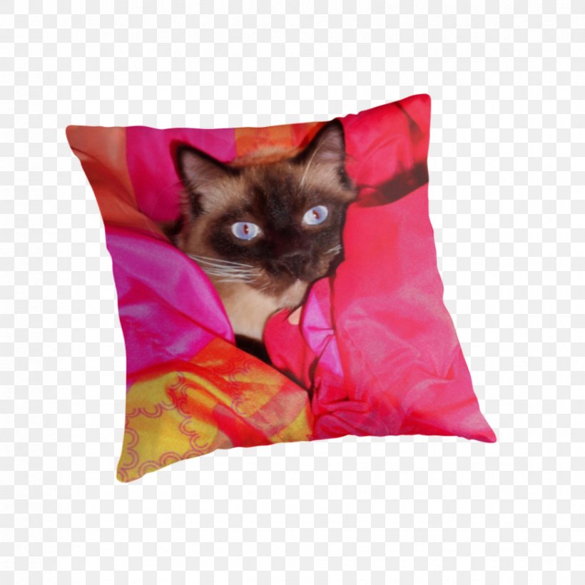 Kitten Whiskers Throw Pillows Cushion, PNG, 875x875px, Kitten, Burmese, Cat, Cat Like Mammal, Cushion Download Free