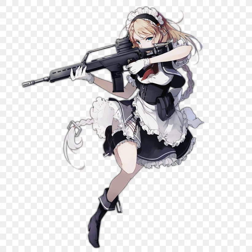 Girls' Frontline Heckler & Koch G36 Weapon Firearm Heckler & Koch HK21, PNG, 1024x1024px, Watercolor, Cartoon, Flower, Frame, Heart Download Free