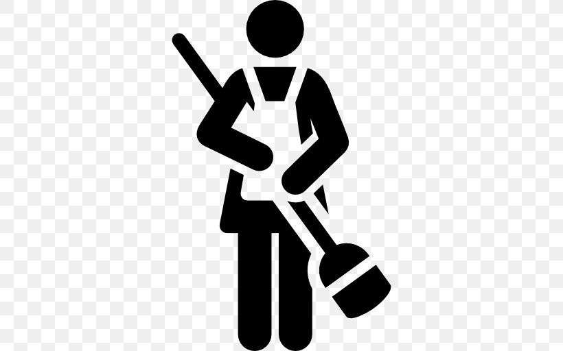 Housekeeping Maid Service Cleaner Cleaning, PNG, 512x512px, Housekeeping, Black And White, Business, Cleaner, Cleaning Download Free