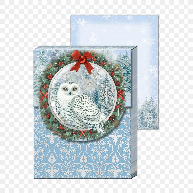 Christmas Holiday Snowy Owl Gift, PNG, 1200x1200px, Christmas, Christmas Ornament, Deck The Halls, Gift, Greeting Note Cards Download Free