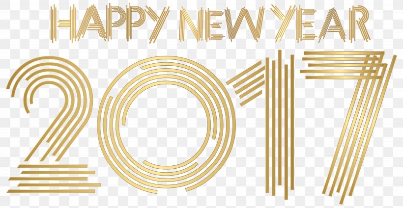 Cool Gold 2017 Transparent Clip Art Image, PNG, 8000x4145px, New Year, Brand, Christmas, Holiday, Material Download Free