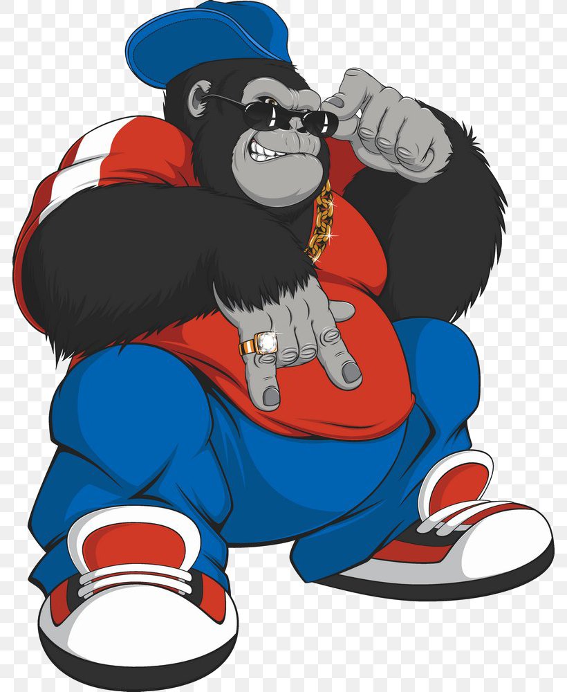 Gorilla Ape Cartoon Illustration, PNG, 784x1000px, Gorilla, Ape, Bonobo, Cartoon, Fictional Character Download Free