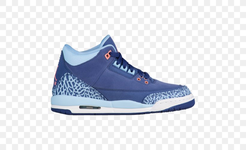 Air Jordan Sports Shoes Jordan Air 3 OG Junior Nike, PNG, 500x500px, Air Jordan, Aqua, Athletic Shoe, Azure, Basketball Shoe Download Free