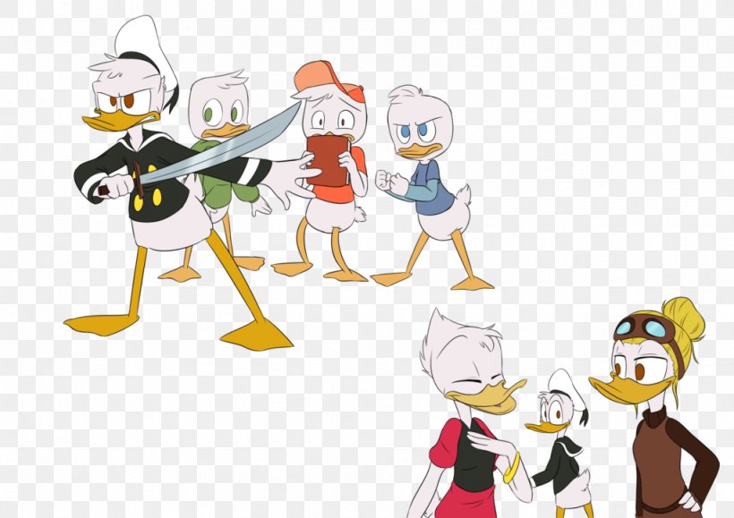 Donald Duck Della Duck Huey Dewey And Louie Scrooge Mcduck Television Show Png 1024x724px