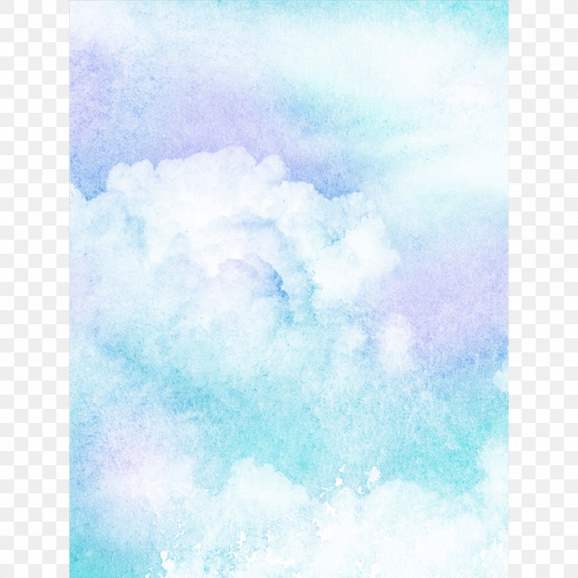 Watercolor Painting Sky Plc, PNG, 1000x1000px, Watercolor Painting, Aqua, Atmosphere, Azure, Blue Download Free