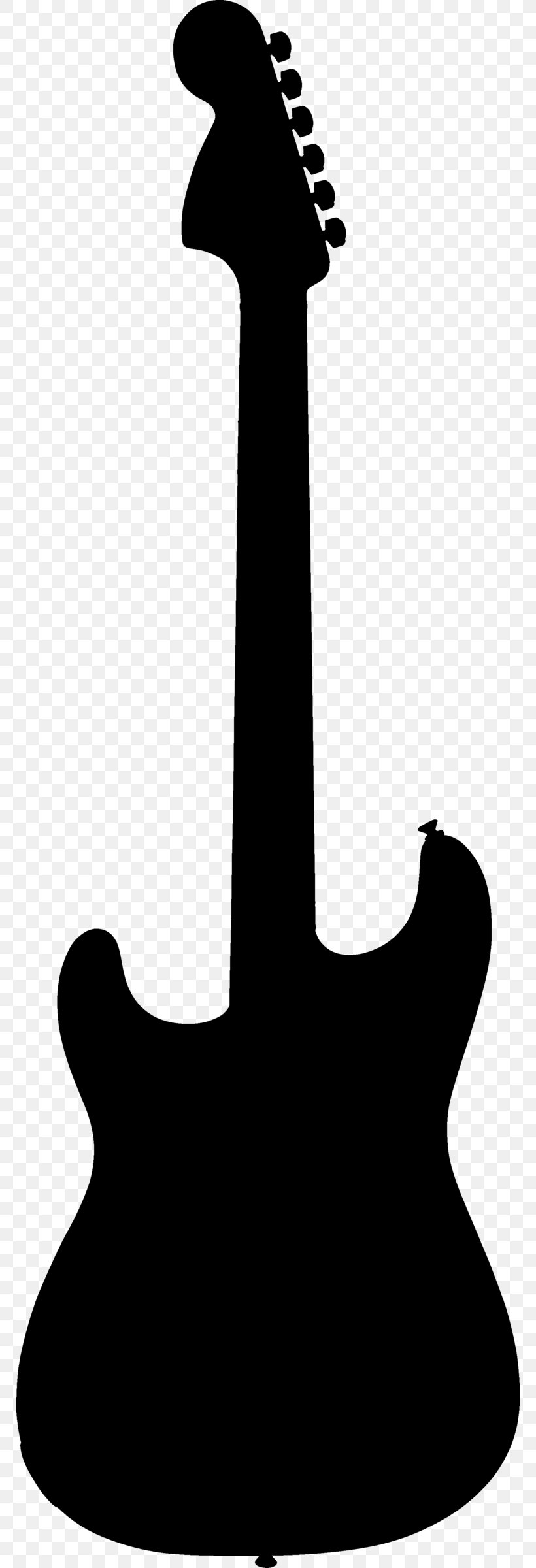 Electric Guitar Silhouette Bass Guitar Clip Art, PNG, 770x2400px, Electric Guitar, Bass Guitar, Blackandwhite, Drawing, Electricity Download Free