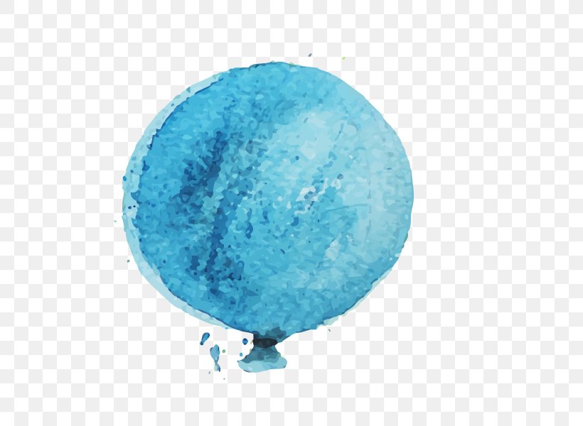 Watercolor Painting Balloon Graphic Design Illustration, PNG, 600x600px, Watercolor Painting, Aqua, Azure, Balloon, Birthday Download Free