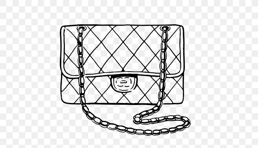 Coloring Book Drawing Chanel Fashion Handbag, PNG, 600x470px, Coloring Book, Ausmalbild, Auto Part, Bag, Black And White Download Free