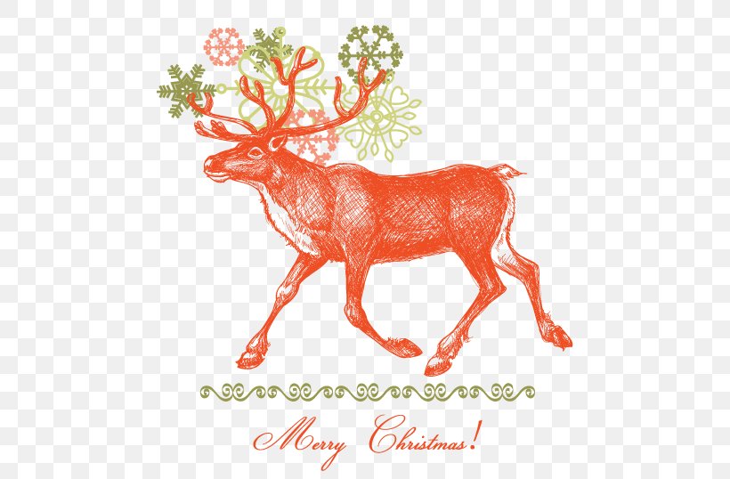 IPhone 6 Plus IPhone X Reindeer Santa Claus, PNG, 526x538px, Iphone 6 Plus, Antler, Branch, Christmas, Christmas Decoration Download Free