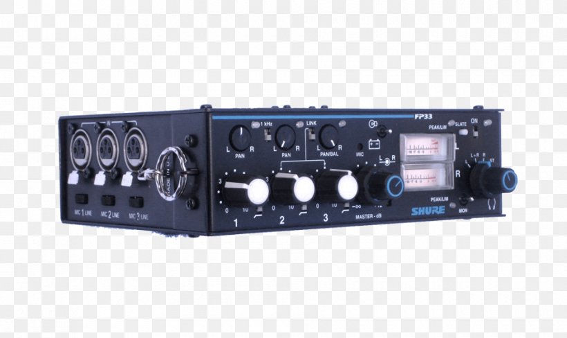 Microphone Audio Mixers Shure Stereophonic Sound, PNG, 940x560px, Microphone, Audio, Audio Equipment, Audio Mixers, Audio Power Amplifier Download Free