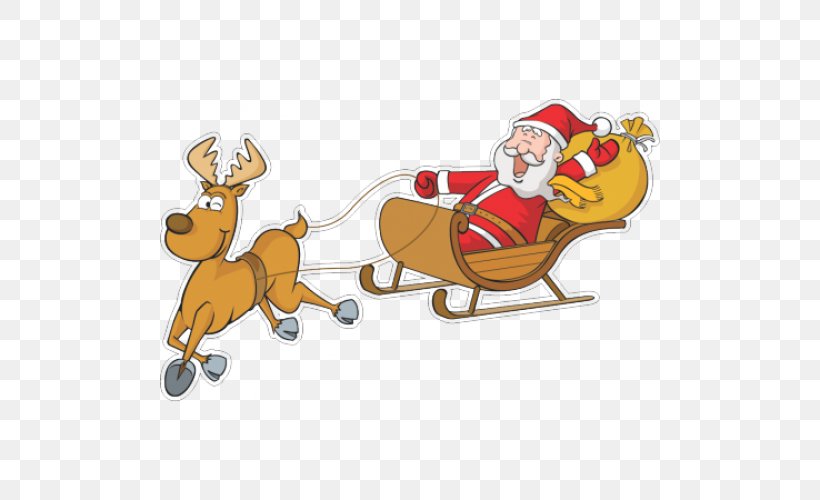Santa Claus Reindeer Christmas Ornament Public Holiday, PNG, 500x500px, Santa Claus, Advent Calendars, Cartoon, Christmas, Christmas And Holiday Season Download Free
