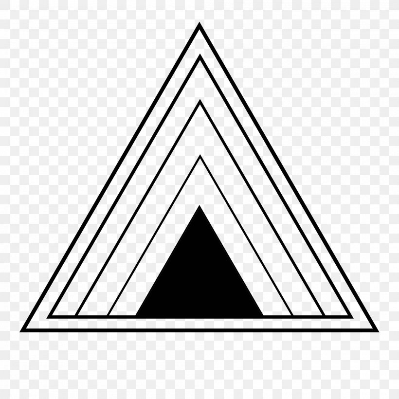 Triangle Geometric Shape Geometry, PNG, 2000x2000px, Triangle, Area, Black, Black And White, Brand Download Free