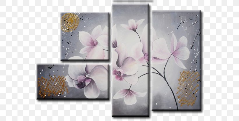 Oil Painting Floral Design Canvas, PNG, 604x417px, Painting, Abstract Art, Art, Artwork, Blossom Download Free