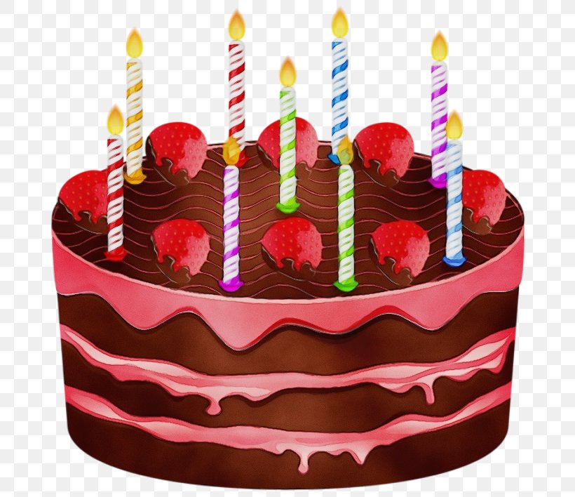 Cartoon Birthday Cake, PNG, 699x708px, Watercolor, Baked Goods, Baking, Birthday, Birthday Cake Download Free