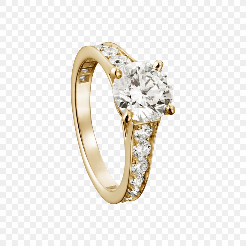 Engagement Ring Diamond Brilliant Cartier, PNG, 1000x1000px, Engagement Ring, Body Jewelry, Brilliant, Carat, Cartier Download Free