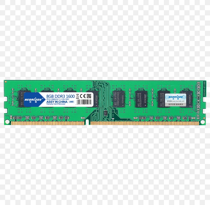 DDR3 SDRAM Computer Data Storage Computer Hardware Synchronous Dynamic Random-access Memory, PNG, 800x800px, Ram, Advanced Micro Devices, Cas Latency, Computer Data Storage, Computer Hardware Download Free