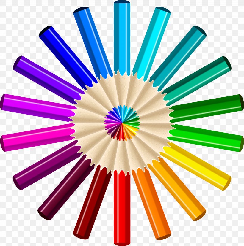 Color Wheel Pen Drawing, PNG, 2927x2962px, Color, Abstract Art, Art, Color Wheel, Crayon Download Free