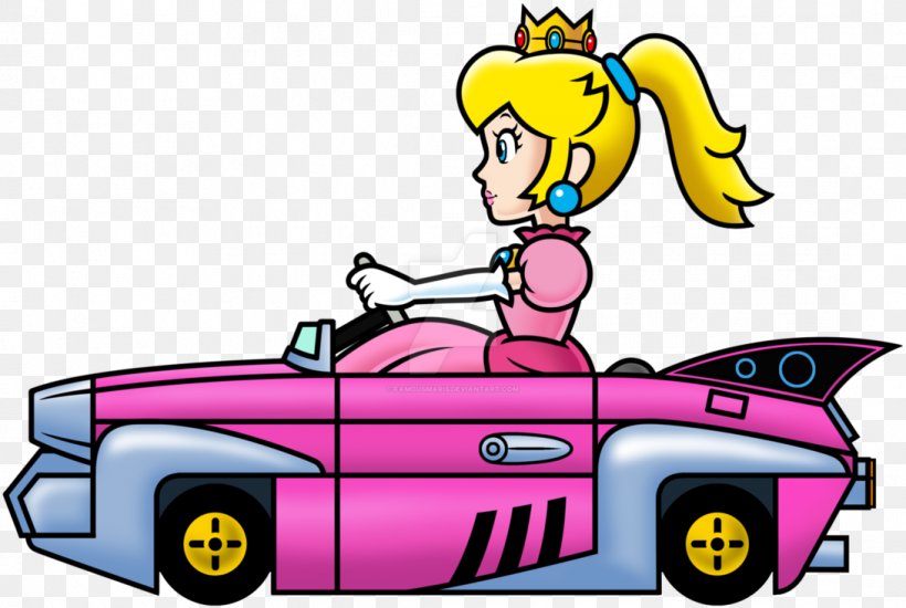 Super Mario Kart Car Mario Kart 8 Princess Peach Princess Daisy, PNG, 1091x732px, Super Mario Kart, Art, Automotive Design, Boating, Car Download Free