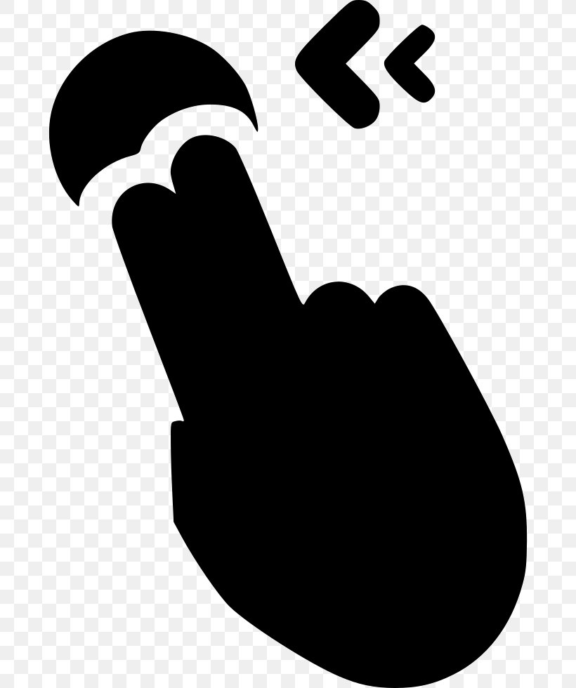 Two Finger Swipe Left, PNG, 682x980px, Finger, Black And White, Button, Gesture, Hand Download Free