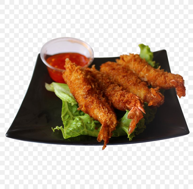 Fried Shrimp Sushi Chez Vous Tempura Chicken Fingers Fried Chicken, PNG, 800x800px, Fried Shrimp, Animal Source Foods, Appetizer, Asian Food, Cheese Download Free