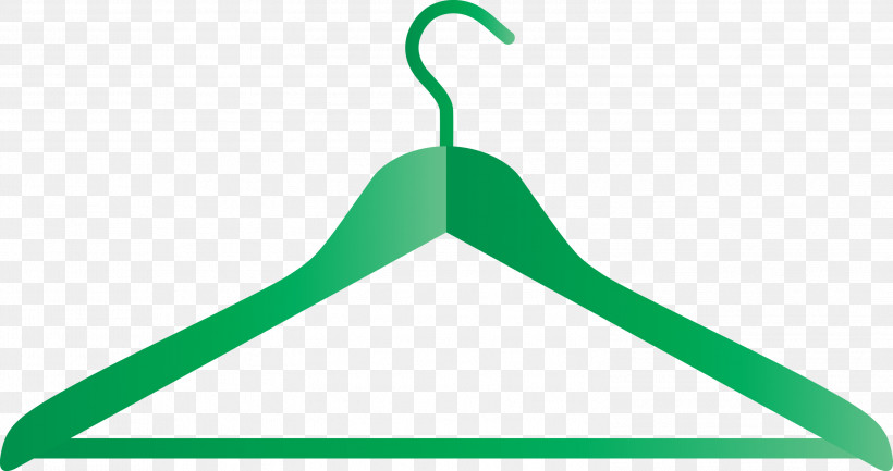 Green Clothes Hanger Line Logo Triangle, PNG, 2999x1585px, Green, Clothes Hanger, Line, Logo, Triangle Download Free