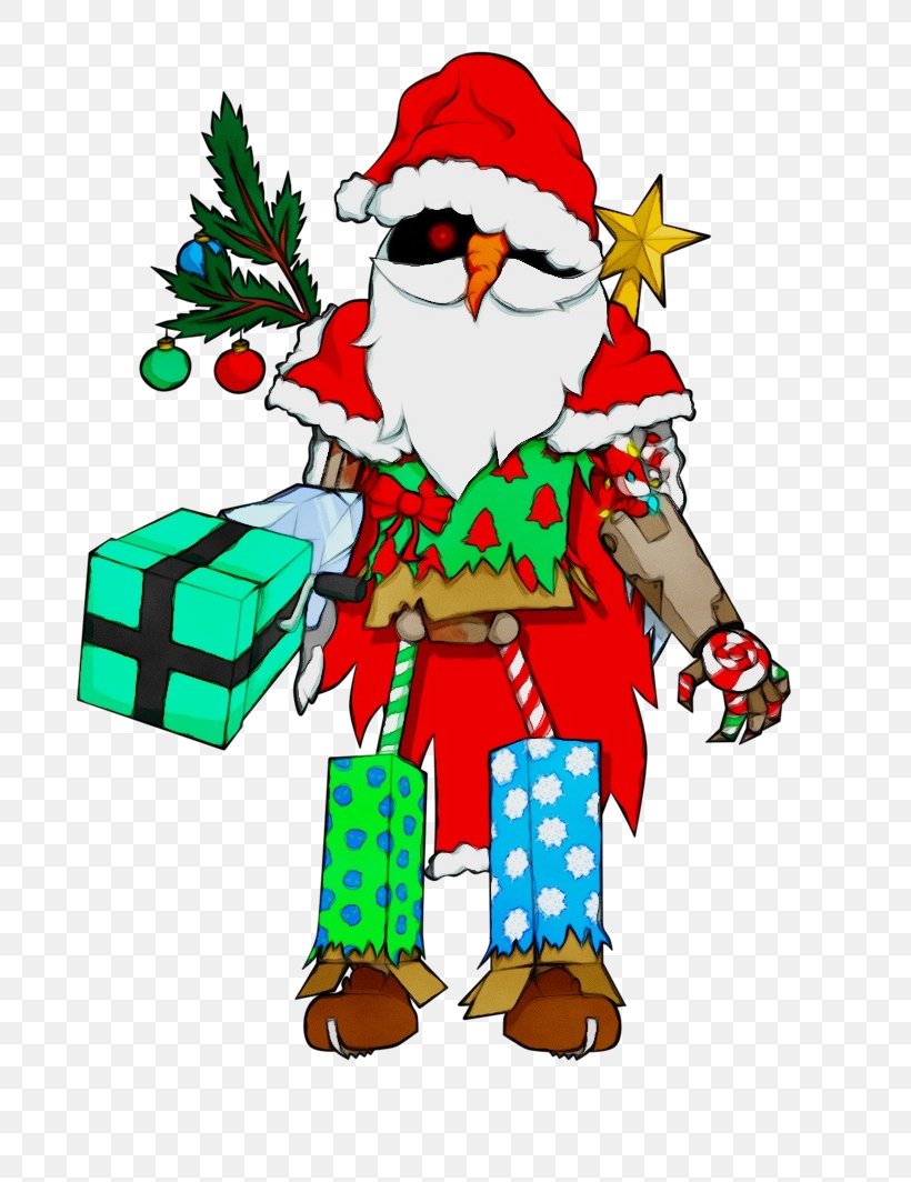 Santa Claus, PNG, 750x1064px, Watercolor, Christmas, Christmas Elf, Christmas Eve, Paint Download Free