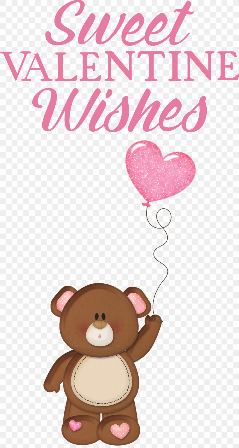 Teddy Bear, PNG, 3443x6448px, M095, Balloon, Cartoon, Character, Heart Download Free