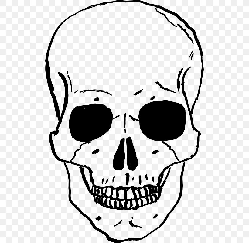 Skull Clip Art, PNG, 522x800px, Skull, Art, Artwork, Black And White, Bone Download Free