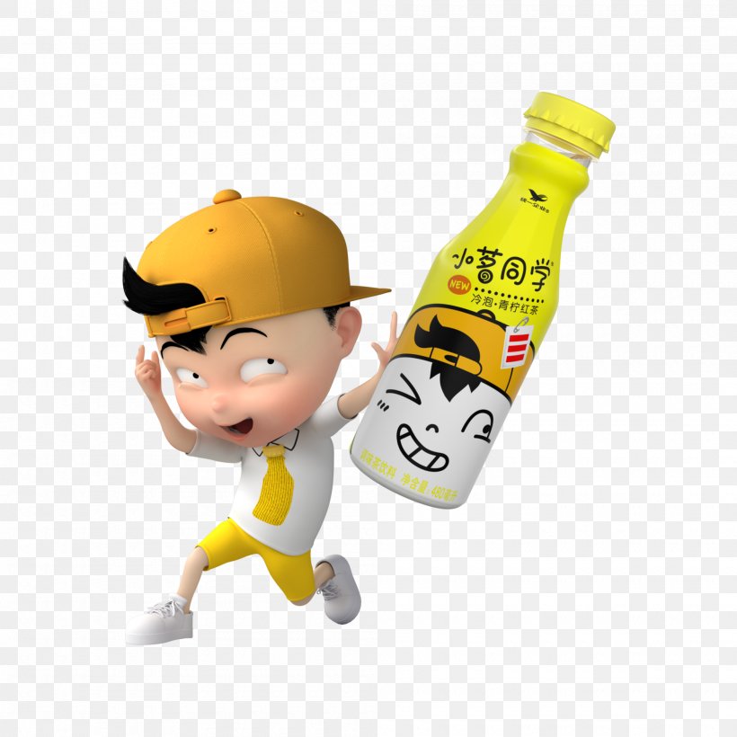 0 Bottle Product Design Monster Yellow, PNG, 2000x2000px, 2018, Body, Bottle, Cartoon, Chinese New Year Download Free