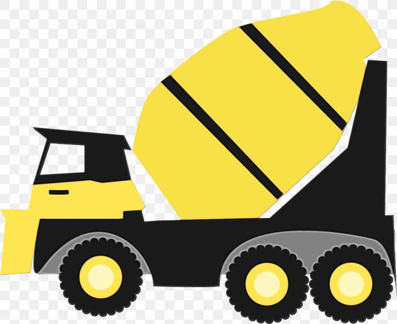 Concrete Mixer Mode Of Transport Yellow Transport Motor Vehicle, PNG, 1260x1029px, Watercolor, Concrete Mixer, Mode Of Transport, Motor Vehicle, Paint Download Free