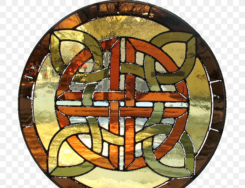 Stained Glass Window Celtic Knot Glass Art, PNG, 700x630px, Stained Glass, Celtic Art, Celtic Knot, Church Window, Fused Glass Download Free