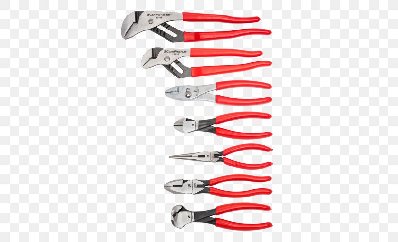 Diagonal Pliers Hand Tool Lineman's Pliers Needle-nose Pliers, PNG, 500x500px, Diagonal Pliers, Craftsman, Cutting Tool, Hand Tool, Handle Download Free