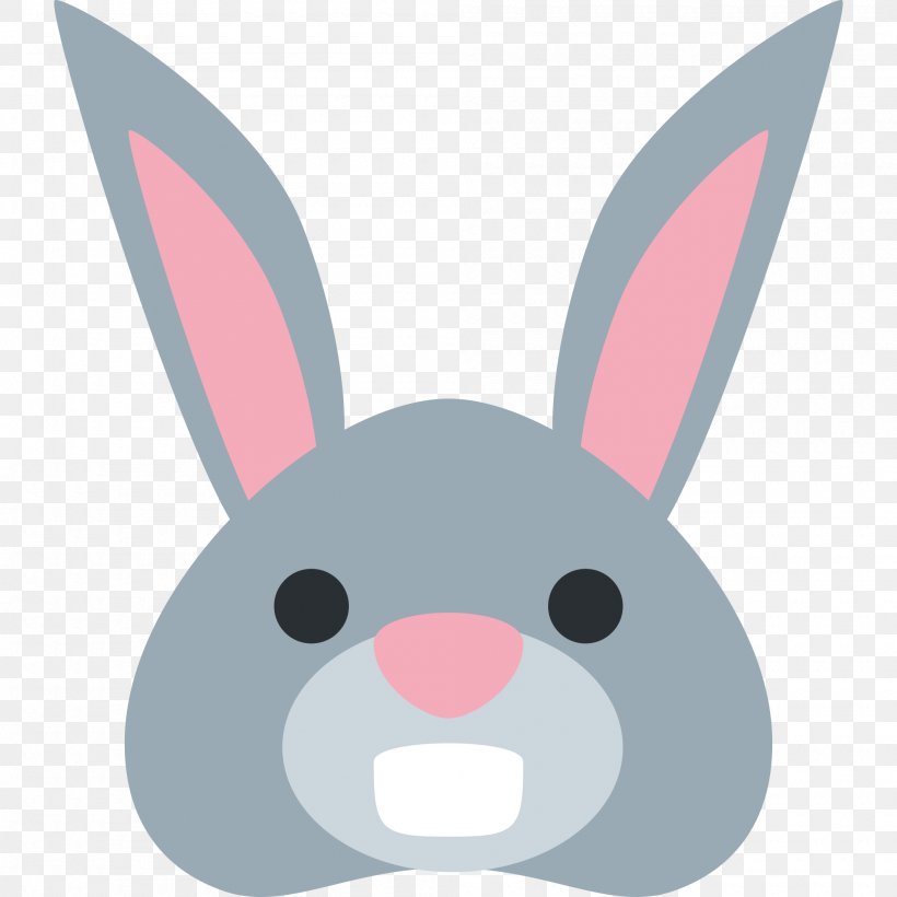 Emoji SMS Animal Playtime Sticker Text Messaging, PNG, 2000x2000px, Emoji, Animal, Domestic Rabbit, Easter Bunny, Email Download Free