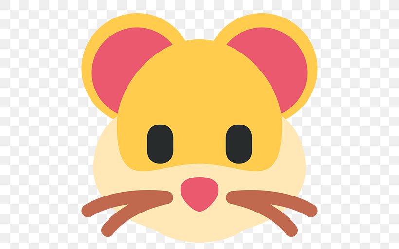 Emojipedia Sticker Hamster Symbol, PNG, 512x512px, Emoji, Carnivoran, Cartoon, Character, Dog Like Mammal Download Free