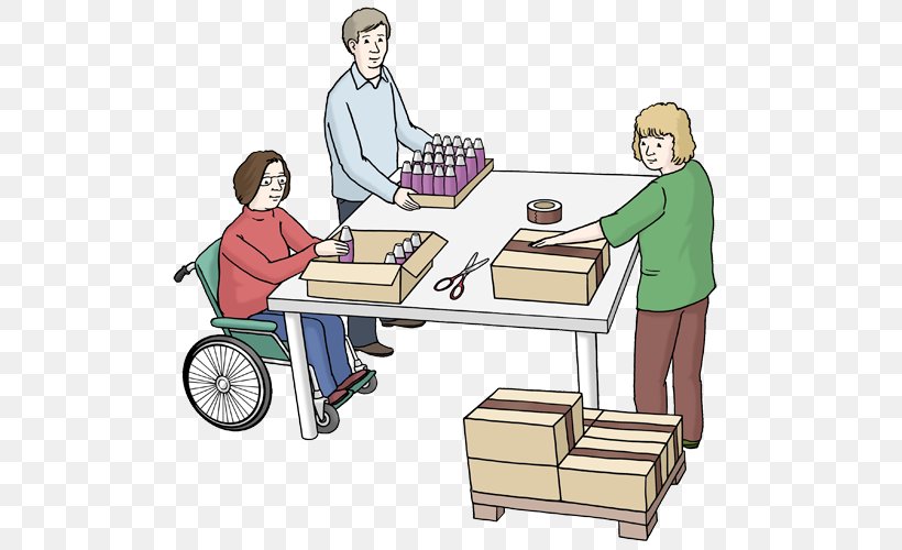 Intellectual Disability Sheltered Workshop Labor Lebenshilfe Deutschland, PNG, 530x500px, Disability, Cartoon, Communication, Desk, Furniture Download Free